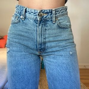 High waisted straight leg Zara Jeans